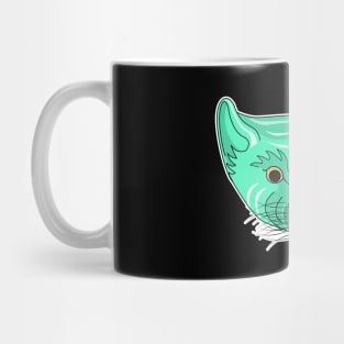 cyan pine marten Mug